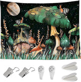 Wandtapijt junglepaddenstoelen hangende slakken uit het bos Home - Accessoires en Decoratie Naty Shop