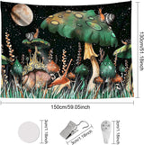 Wandtapijt junglepaddenstoelen hangende slakken uit het bos Home - Accessoires en Decoratie Naty Shop
