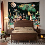Wandtapijt junglepaddenstoelen hangende slakken uit het bos Home - Accessoires en Decoratie Naty Shop