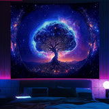 Boomtapijt zwart licht ruimtelijk esthetisch Wonen - Accessoires en Decoratie Naty Shop