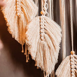 Wandtapijt deco dromenvanger geweven witte wanddecoratie Wonen - Accessoires en Decoratie Naty Shop