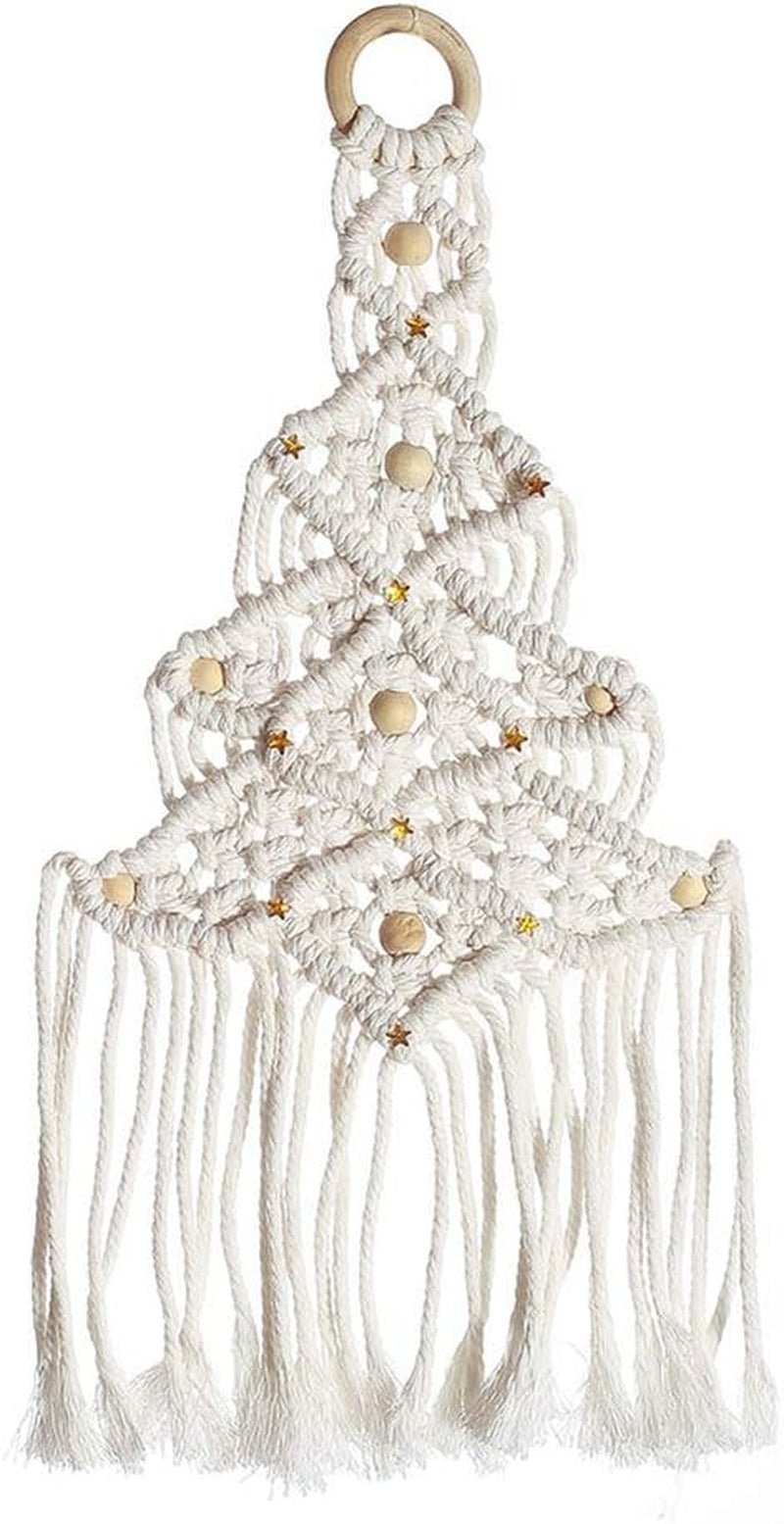 Wandkleed deco dromenvanger geweven witte wanddecoratie Woon - Accessoires en Decoratie Naty Shop Kerstboom