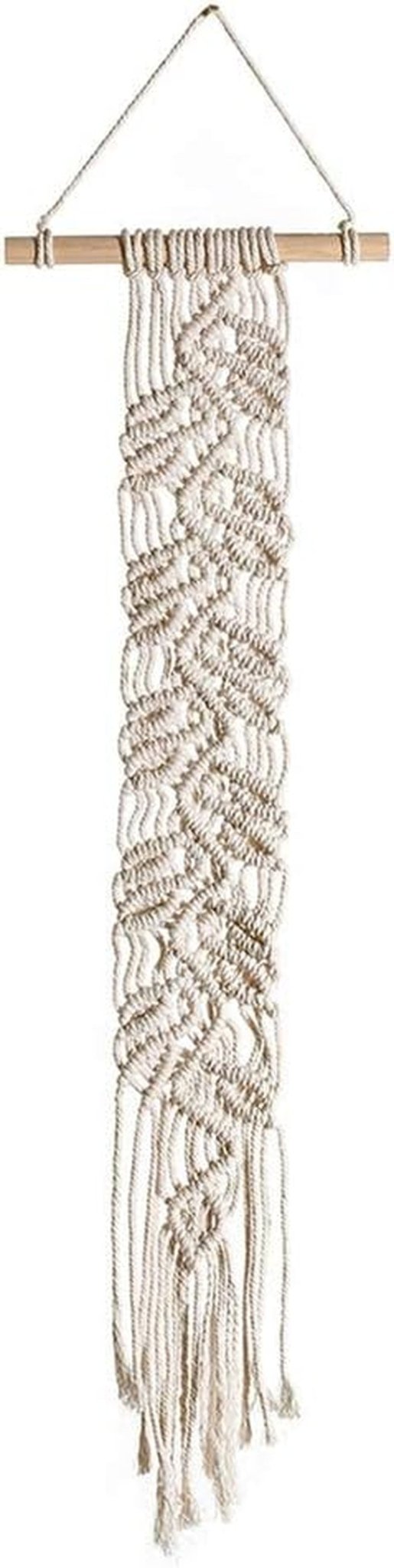 Decoratief wandkleed dromenvanger geweven witte wanddecoratie Wonen - Accessoires en Decoratie Naty Shop Lange strook