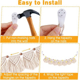 Wandtapijten decoratie handgemaakt geweven franjes led slinger Home - Accessoires en Decoratie Naty Shop