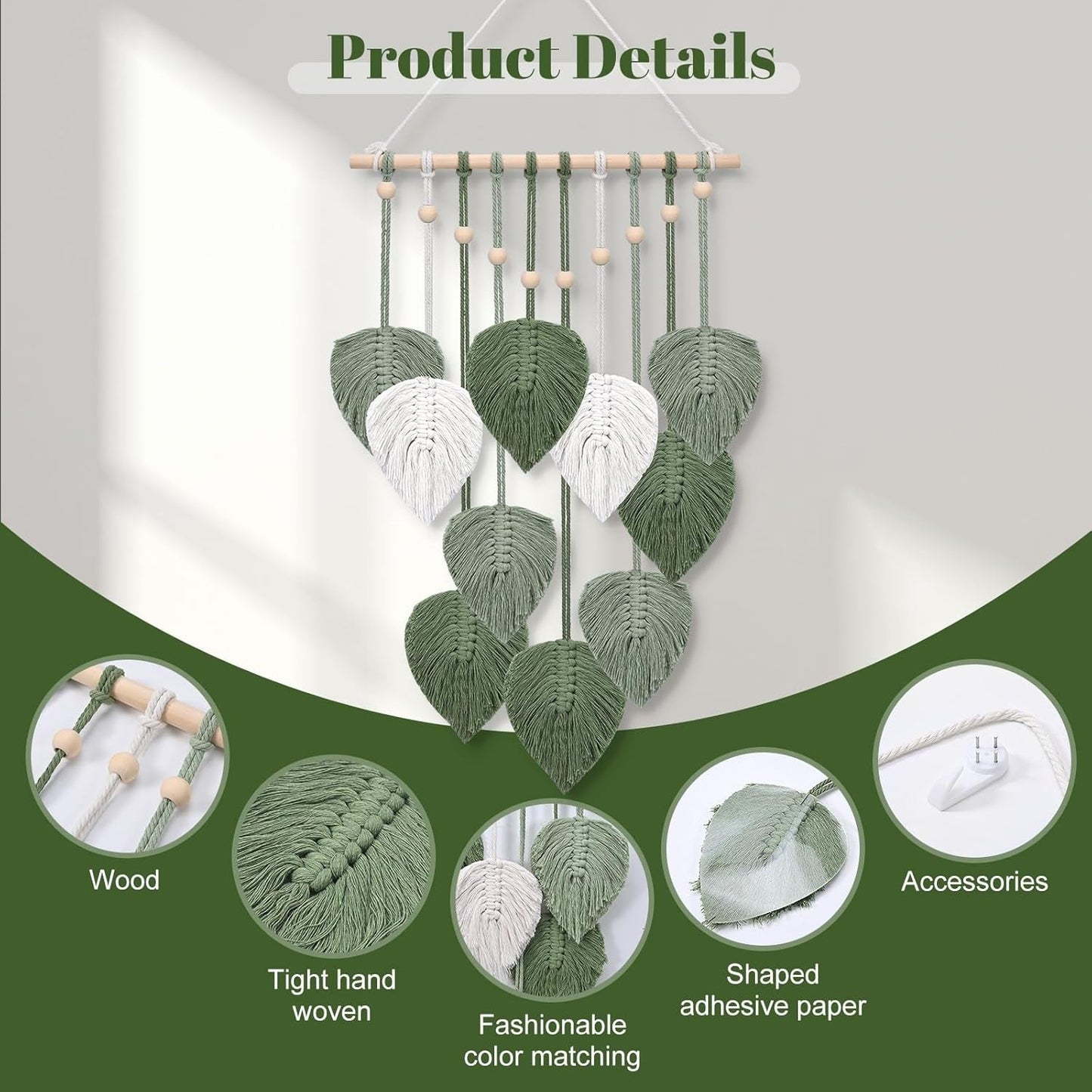 Groen decoratietapijt voor kinderkamer Wonen - Accessoires en Decoratie Naty Shop