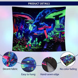 Wandtapijt dremisland blacklight paddestoel psychedelische reactieve galaxy muur Huis - Accessoires en Decoratie Naty Shop