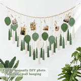 Dremisland wandtapijt grote beige groene bladeren kwastjes Home - Accessoires en Decoratie Naty Shop
