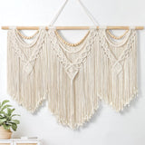 Wandkleed dremisland groot deco geweven beige Home - Accessoires en Decoratie Naty Shop Houten kralen