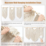 Wandtapijt dremisland groot deco geweven beige Casa - Accessoires en Decoratie Naty Shop