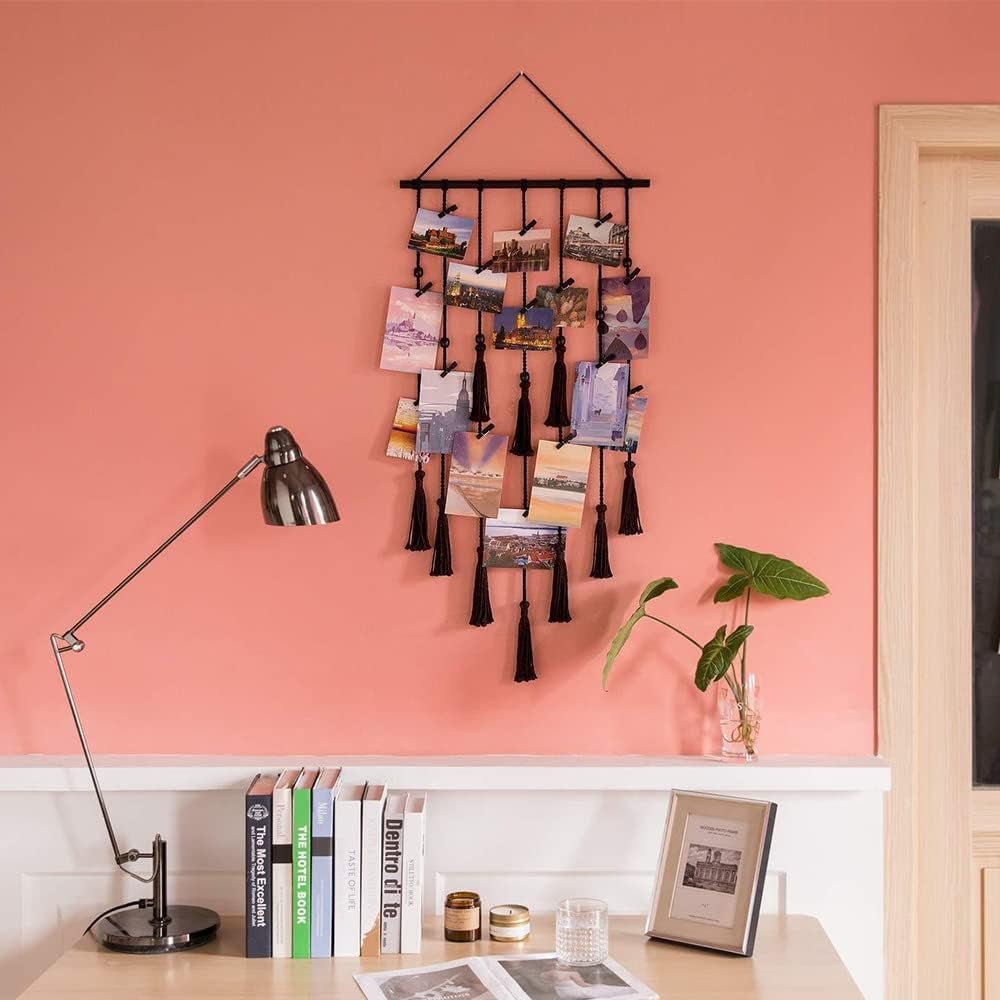 Wandtapijt fototouw foto houten clips haken Home - Accessoires en Decoratie Naty Shop