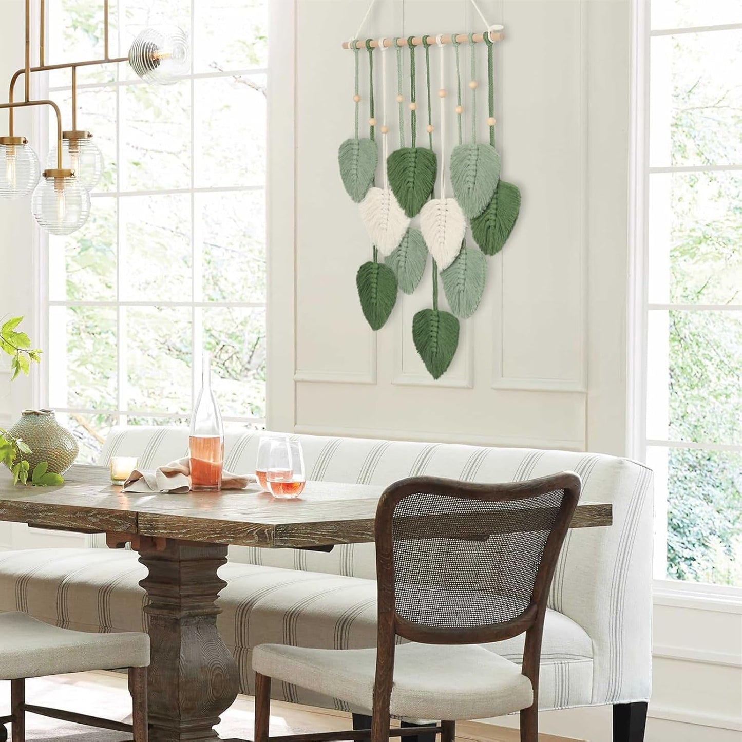 Tapijt van katoenen touw handgemaakt decoratieve planten bruiloft Home - Accessoires en Decoratie Naty Shop