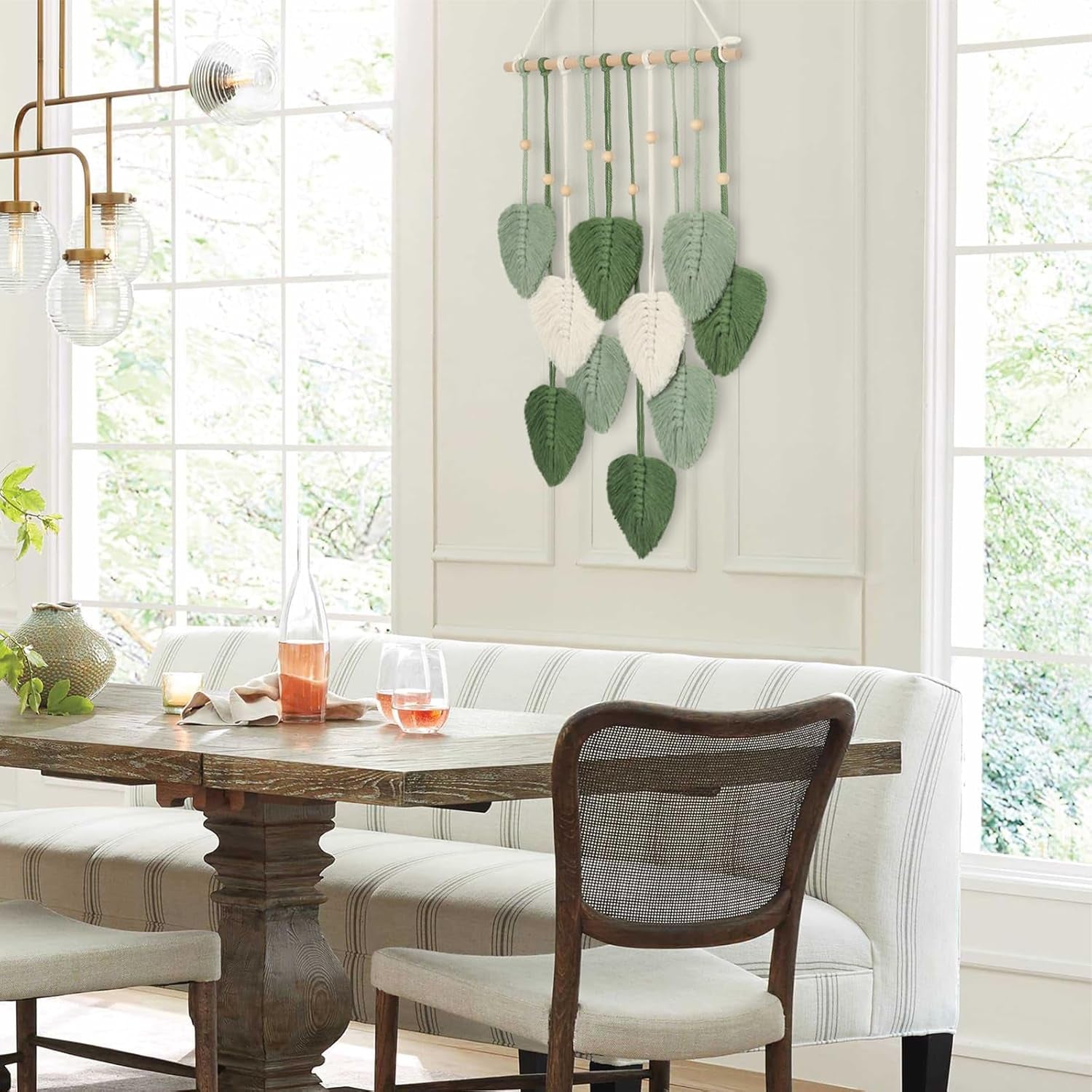 Tapijt van katoenen touw handgemaakt decoratieve planten bruiloft Home - Accessoires en Decoratie Naty Shop