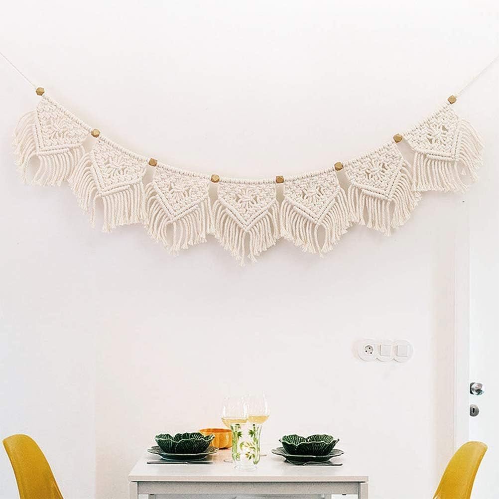 Wandtapijten franjes slinger banier katoen geweven bruiloft Huis - Accessoires en Decoratie Naty Shop Standaardtitel