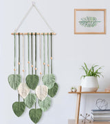 Handgemaakte bladtapijthaak kamer Huis - Accessoires en Decoratie Naty Shop