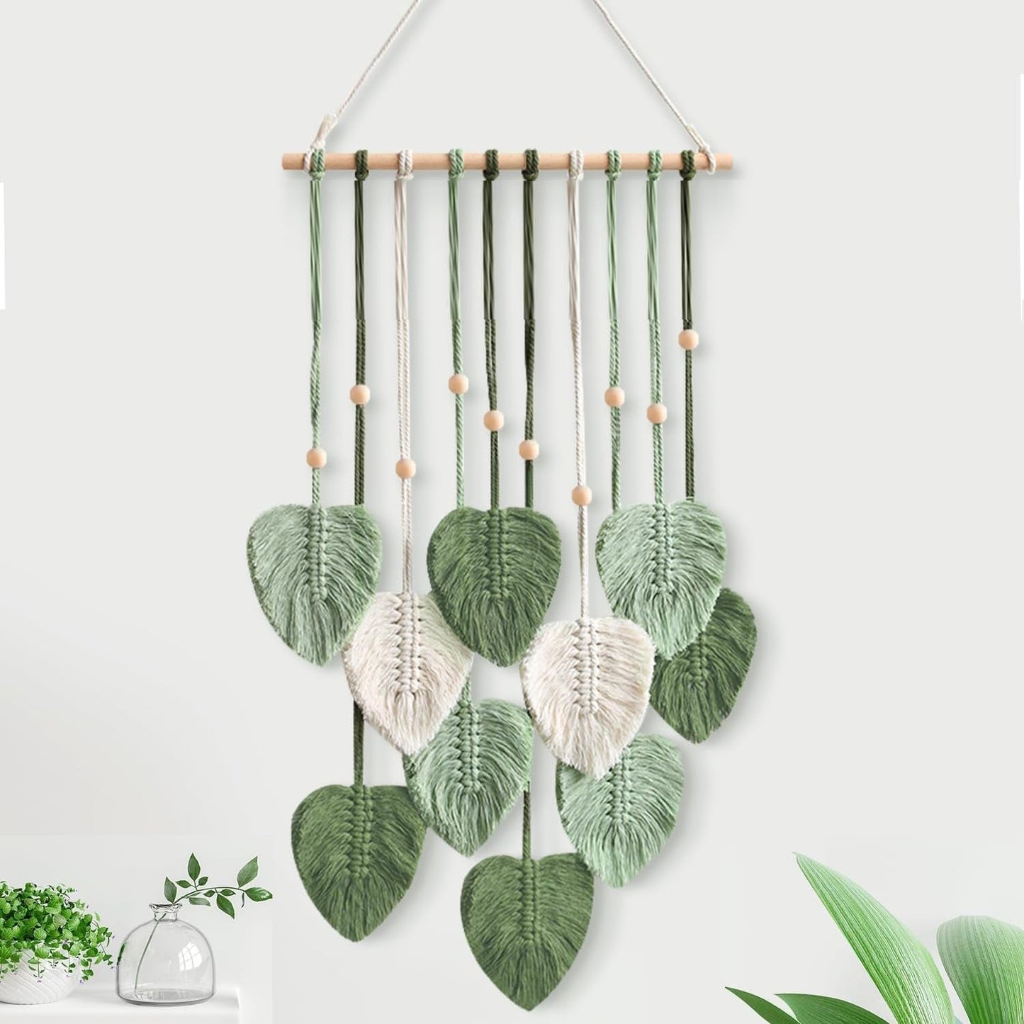 Handgemaakte bladtapijtkamerhaak Home - Accessoires en Decoratie Naty Shop Standaardtitel