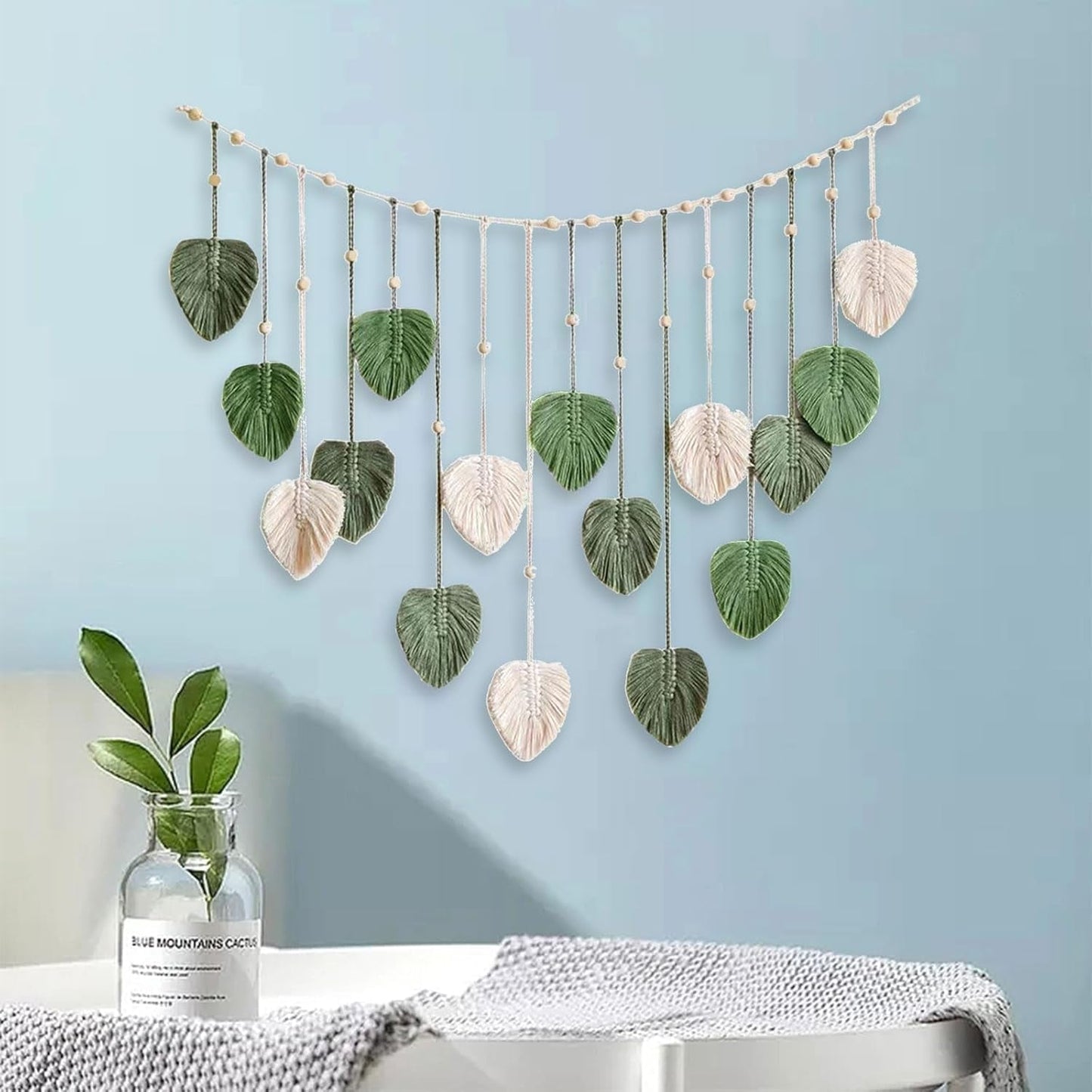 Groot geweven bladtapijt voor de kinderkamer van vrouwen Woon - Accessoires en Decoratie Naty Shop