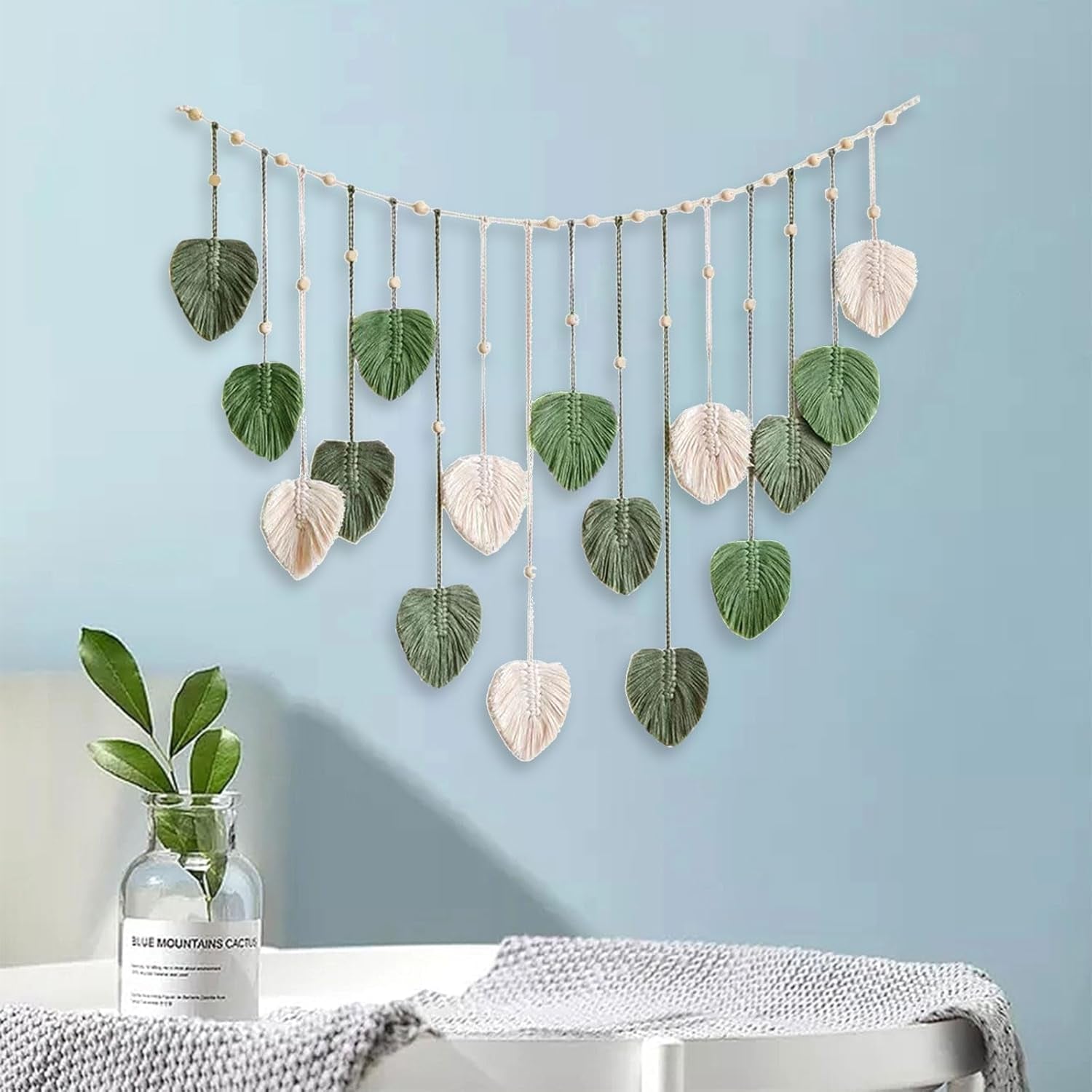 Groot geweven bladtapijt voor de kinderkamer van vrouwen Woon - Accessoires en Decoratie Naty Shop