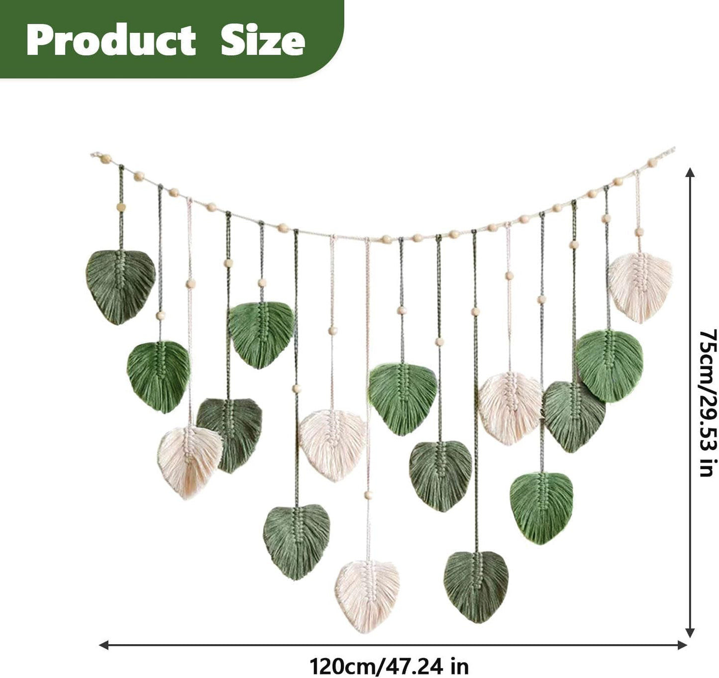 Groot geweven bladtapijt voor de kinderkamer van vrouwen Woon - Accessoires en Decoratie Naty Shop