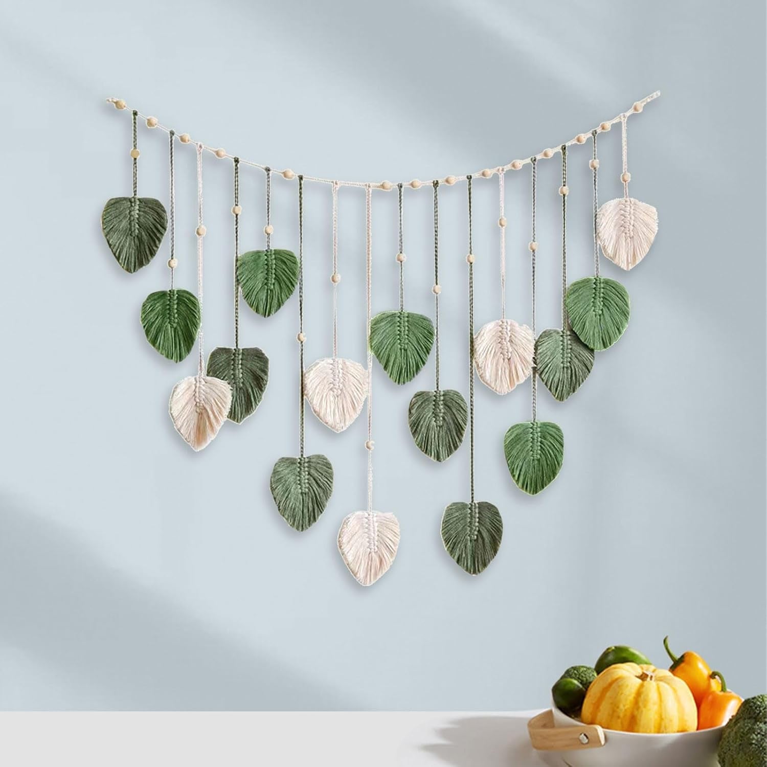 Groot geweven bladtapijt voor de kinderkamer van vrouwen Woon - Accessoires en Decoratie Naty Shop