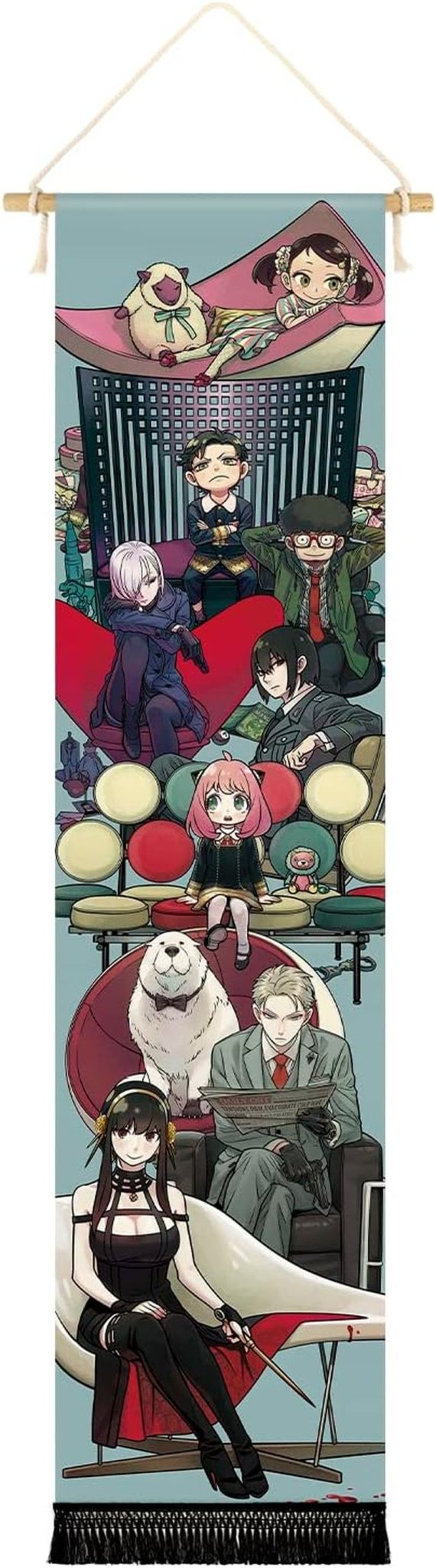 Wandtapijt hangend canvas muurkunst banner anime Huis - Accessoires en Decoratie Naty Shop Schilderij-Karakters