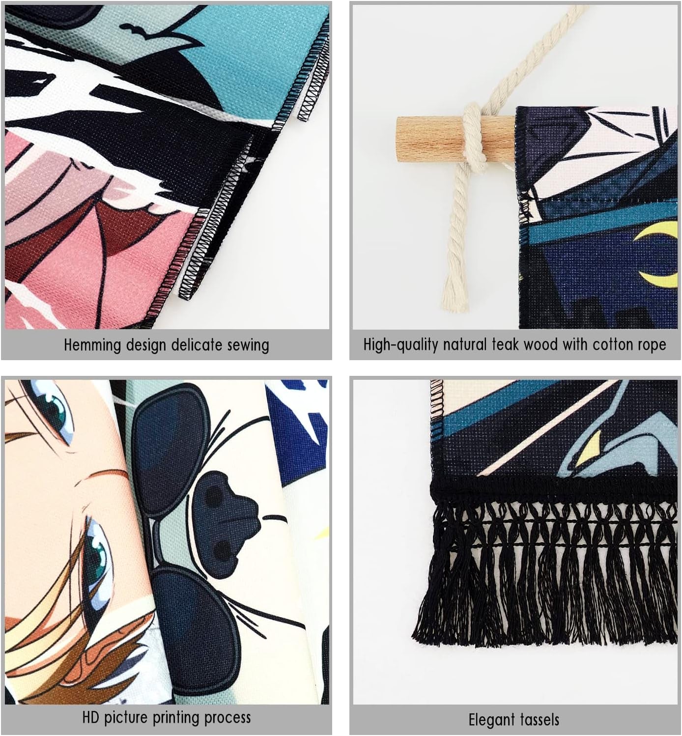 Wandtapijten hangend canvas muurkunst banner anime Huis - Accessoires en Decoratie Naty Shop