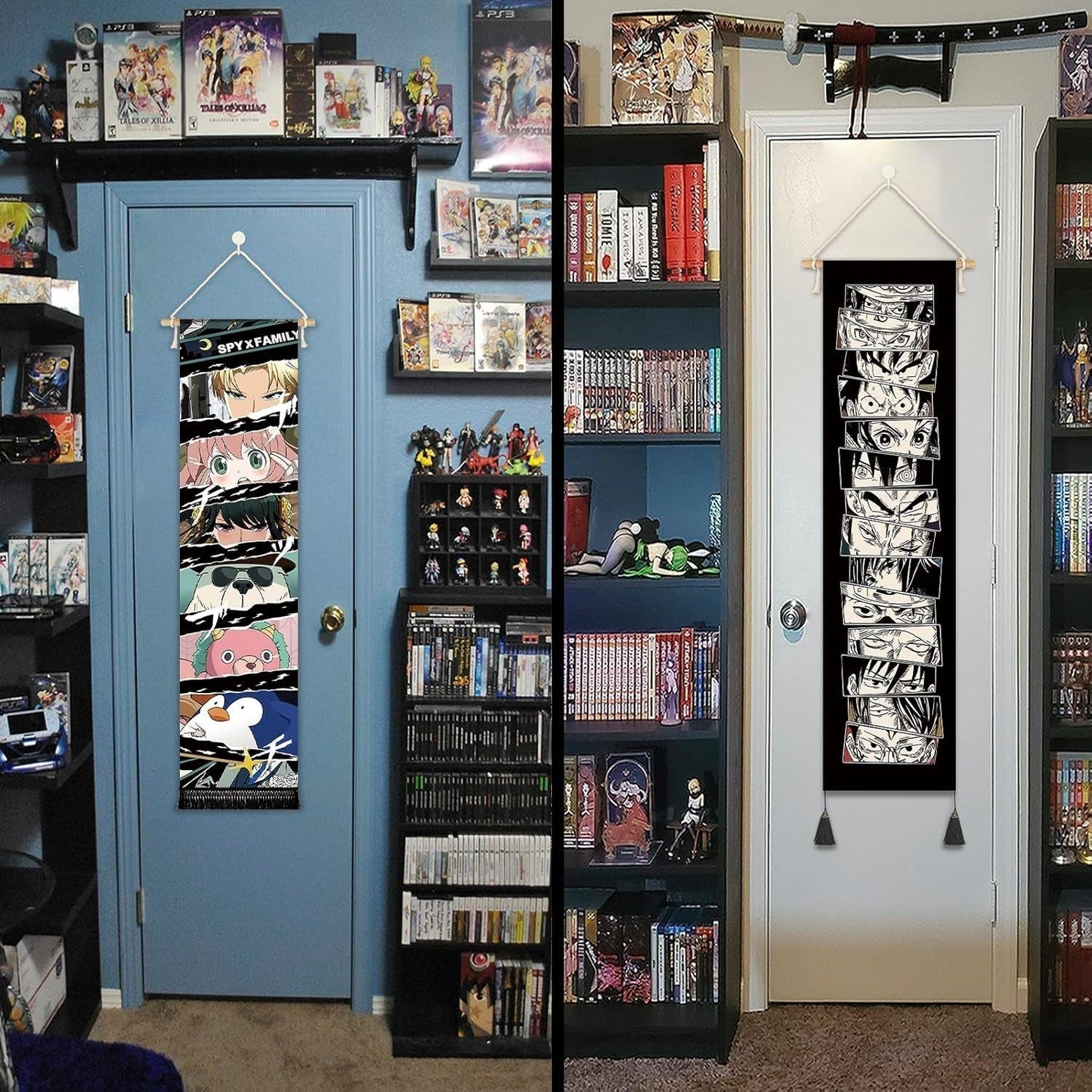 Wandtapijten hangend canvas muurkunst banner anime Huis - Accessoires en Decoratie Naty Shop