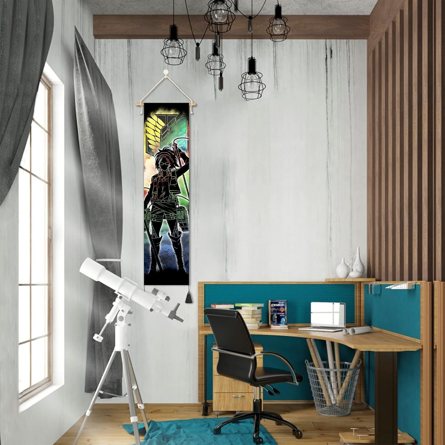 Wandtapijt ophangend canvas muurkunst schilderij Japanse karakters Home - Accessoires en Decoratie Naty Shop
