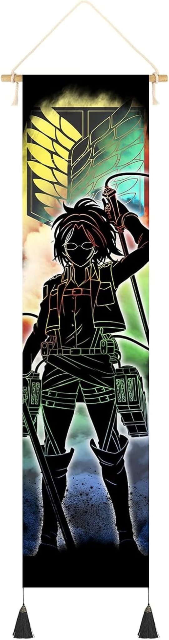 Wandtapijt ophangend canvas muurkunst schilderij Japanse karakters Home - Accessoires en Decoratie Naty Shop Stil-D