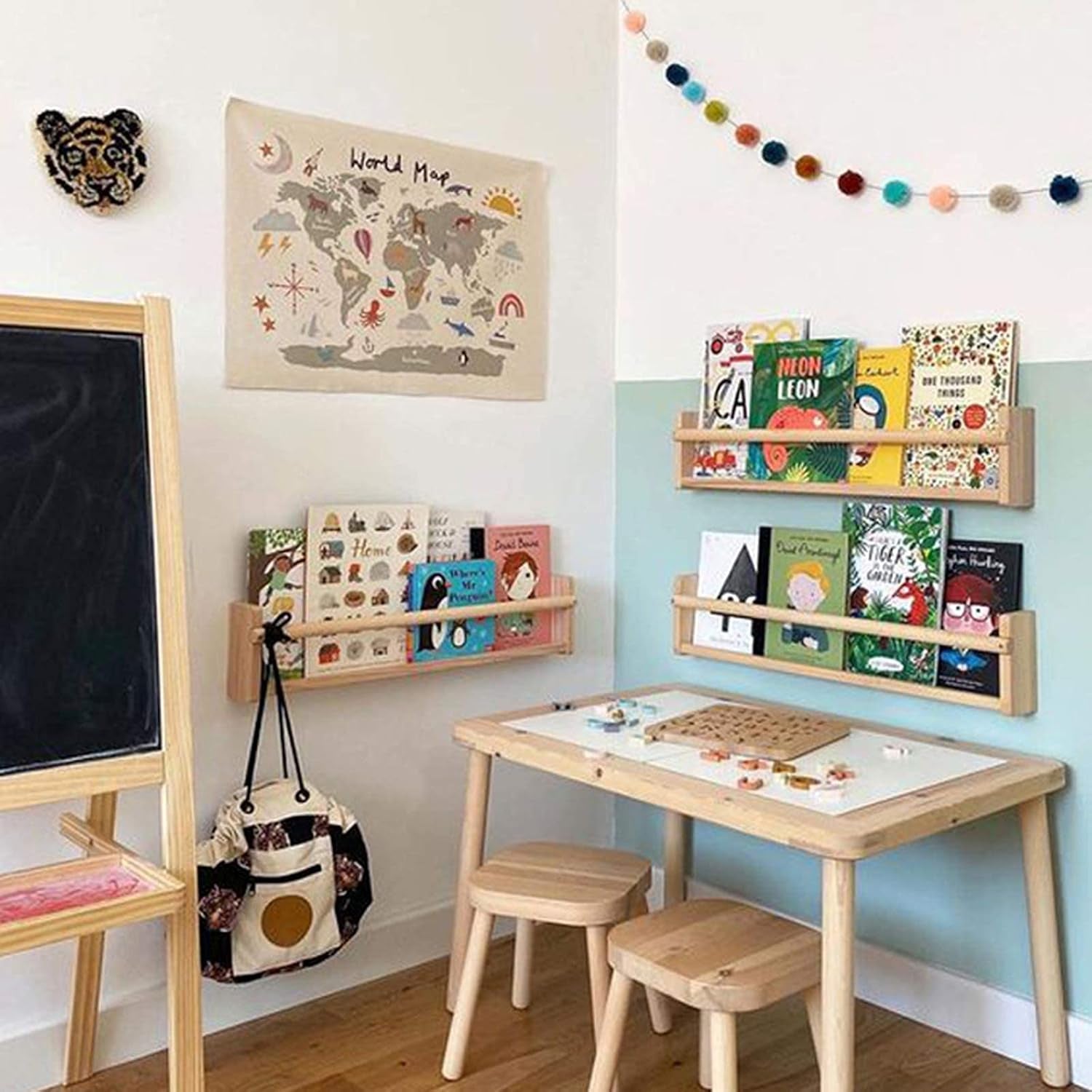 Haokaini wandtapijt wereldkaart babybed foto Huis - Accessoires en Decoratie Naty Shop