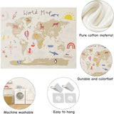 Haokaini wandtapijt wereldkaart babybed foto Huis - Accessoires en Decoratie Naty Shop