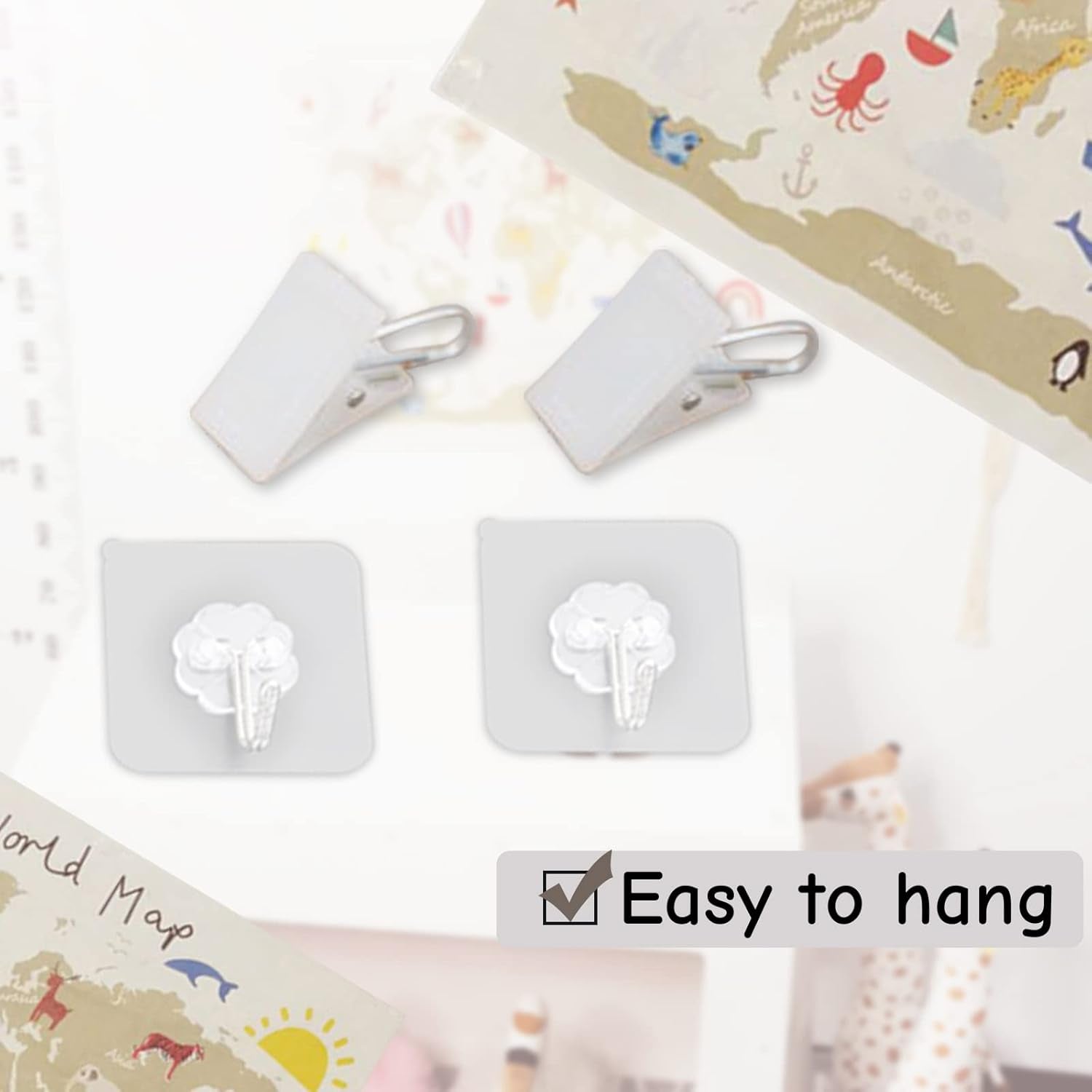 Haokaini wandtapijt wereldkaart babybed foto Huis - Accessoires en Decoratie Naty Shop