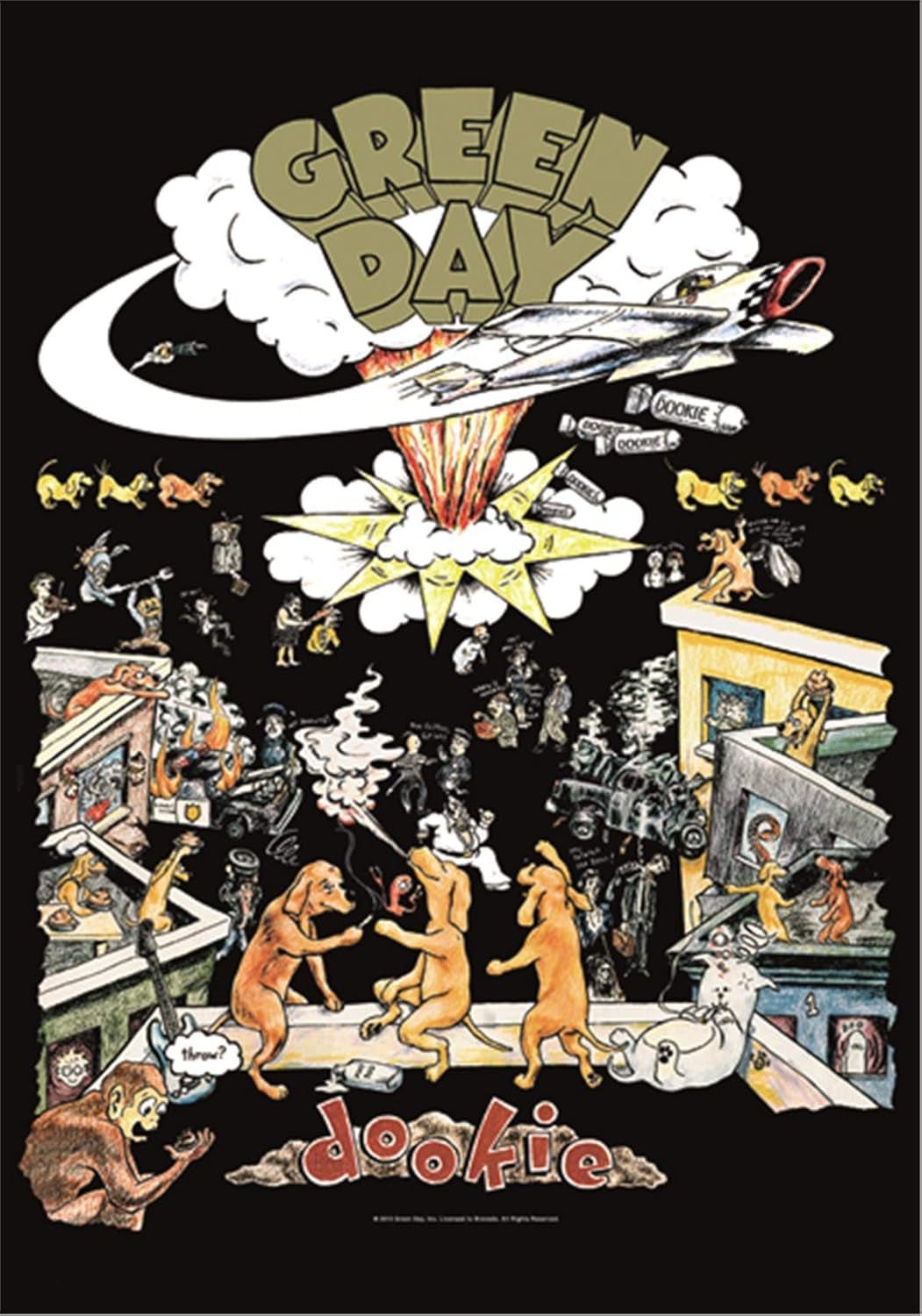 Wandtapijt hart rock vlag origineel green day dookie Home - Accessoires en Decoratie Naty Shop Standaardtitel