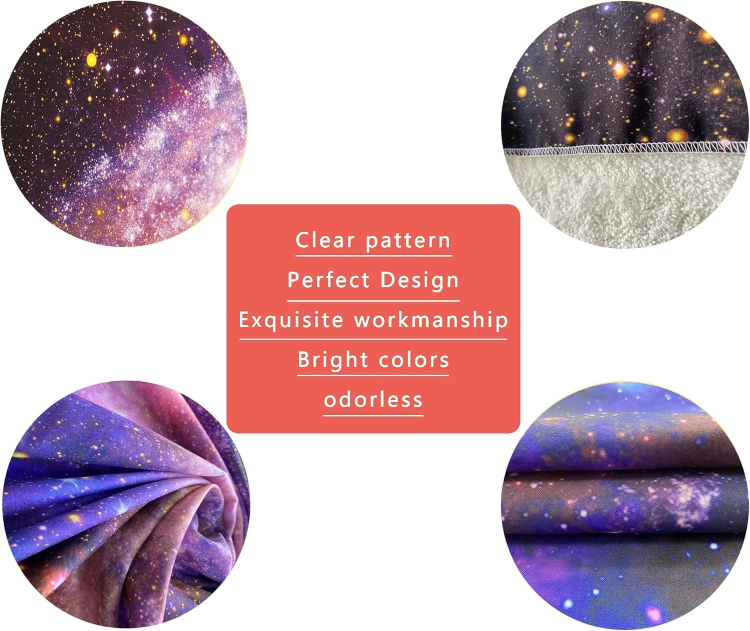Holavida wandtapijt fluorescerend sterrenstelsel sterrenhemel abstract esthetisch Huis - Accessoires en Decoratie Naty Shop