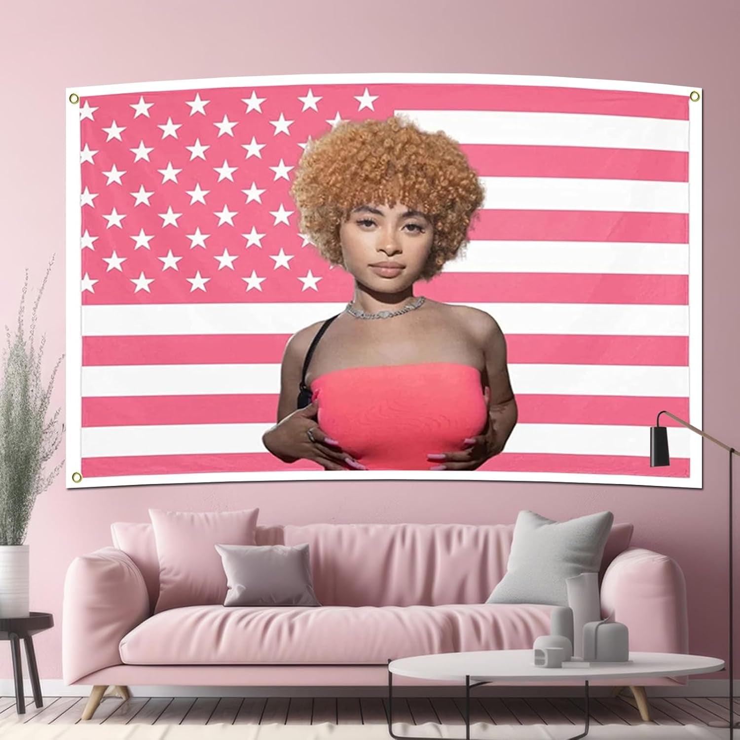 Wandtapijt ijskruid vlag roze vlaggen Home - Accessoires en Decoratie Naty Shop
