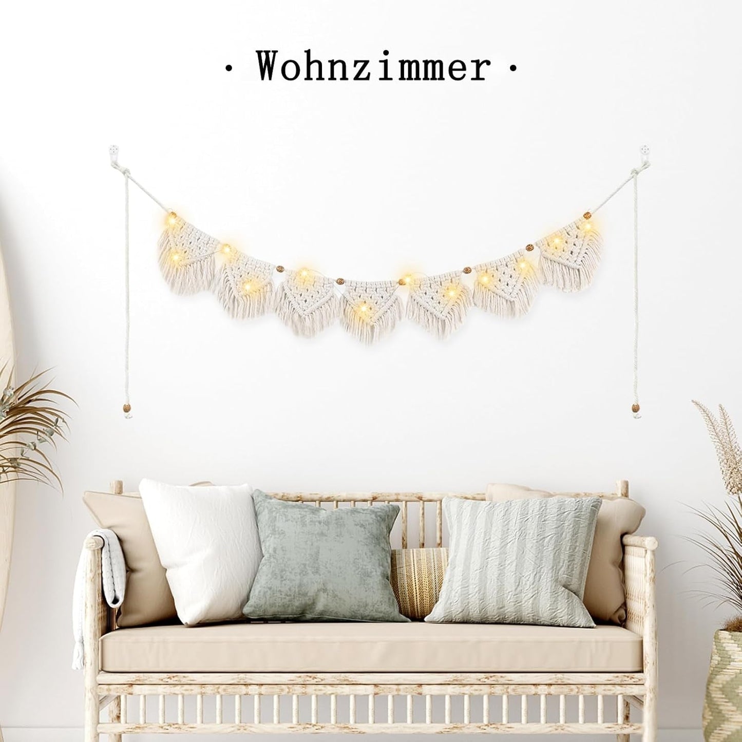 Wandtapijt ihonyi deco chique franjesslinger led Home - Accessoires en Decoratie Naty Shop
