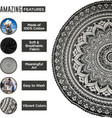 Wandtapijt India strandlaken rond mandala hippie groot indian Huis - Accessoires en Decoratie Naty Shop