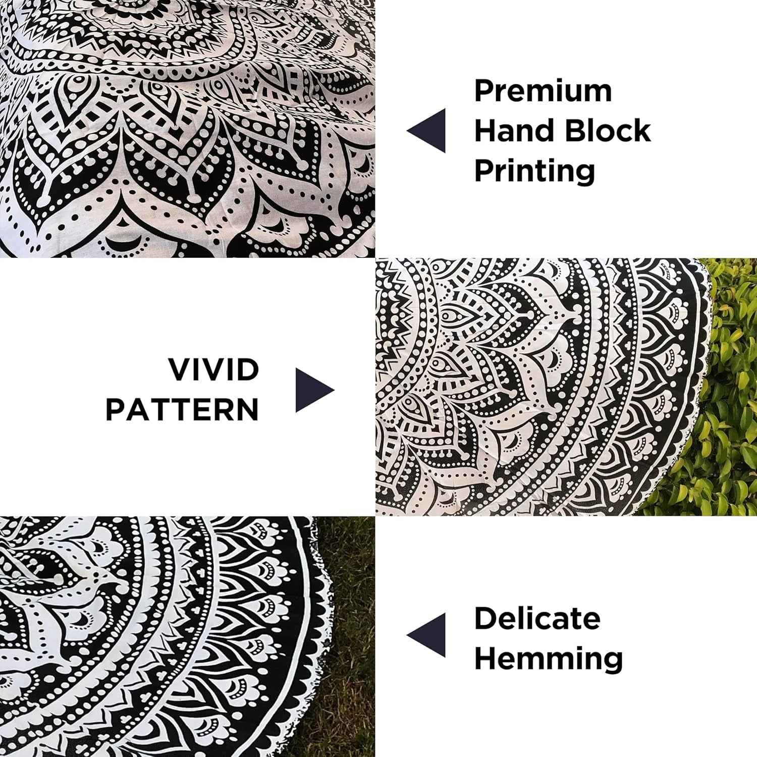 Wandtapijt India strandlaken rond mandala hippie groot indian Huis - Accessoires en Decoratie Naty Shop