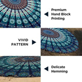 India wandtapijt strandlaken rond mandala hippie groot Indian Home - Accessoires en Decoratie Naty Shop