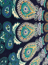 Indiaas wandtapijt psychedelische mandala blauw turquoise olifant Home - Accessoires en Decoratie Naty Shop