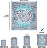 Indiaas blauw mandala wandtapijt esthetische kamerdecoratie Home - Accessoires en Decoratie Naty Shop