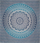Indiaas blauw mandala wandtapijt esthetische kamerdecoratie Home - Accessoires en Decoratie Naty Shop