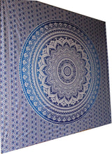 Indiaas blauw mandala wandtapijt esthetische kamerdecoratie Home - Accessoires en Decoratie Naty Shop