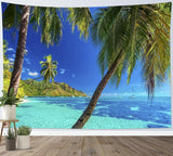 Japans wandtapijt canvas rode kersenbloesems zonnemuur Home - Accessoires en Decoratie Naty Shop Multi 05 150L X 100B Cm