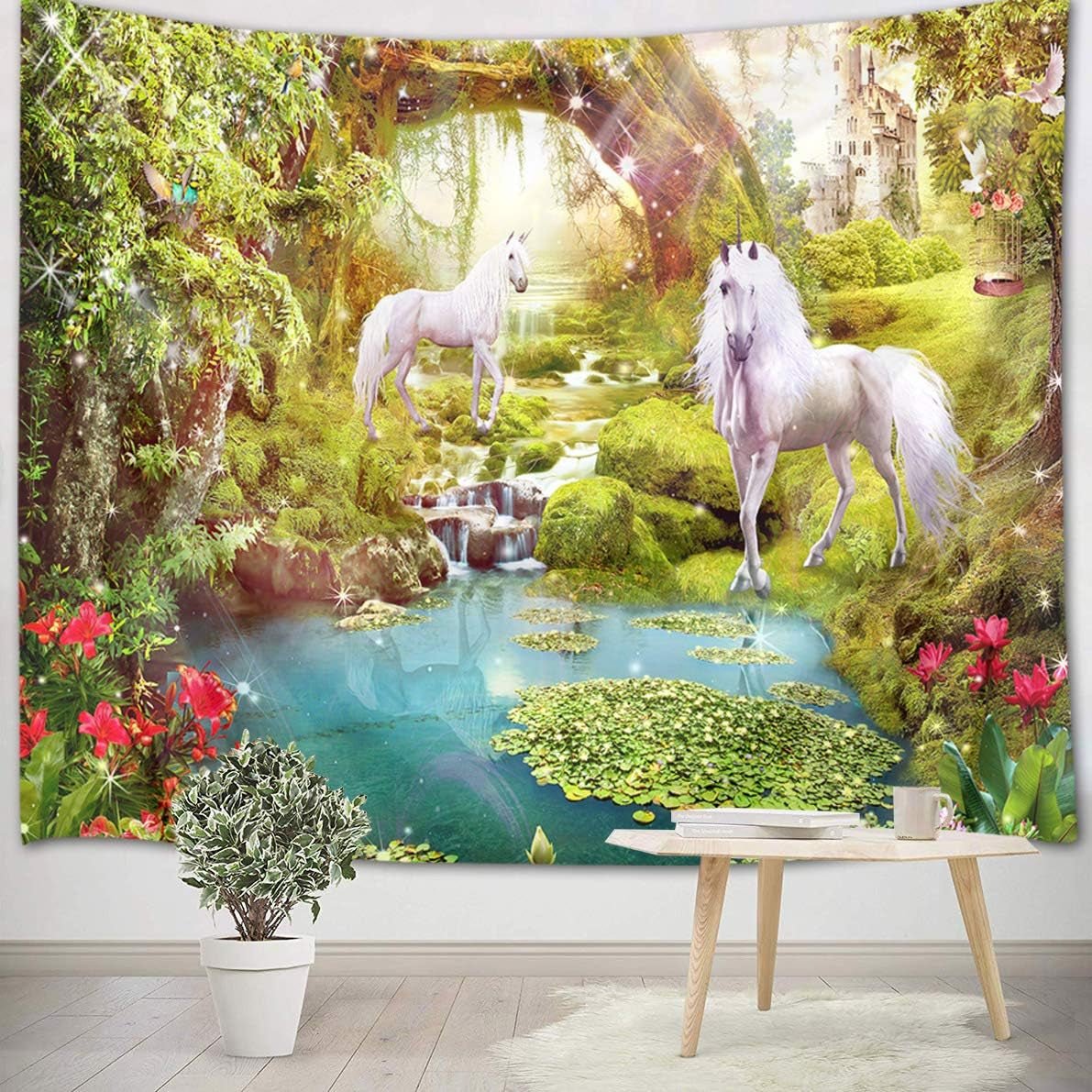 Japans wandtapijt panza rode kersenbloesem zonnemuur Home - Accessoires en Decoratie Naty Shop Multi 11 235L X 180B Cm