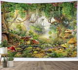 Japans wandtapijt canvas rode kersenbloesem zonnemuur Home - Accessoires en Decoratie Naty Shop Multi 27 235L X 180B Cm