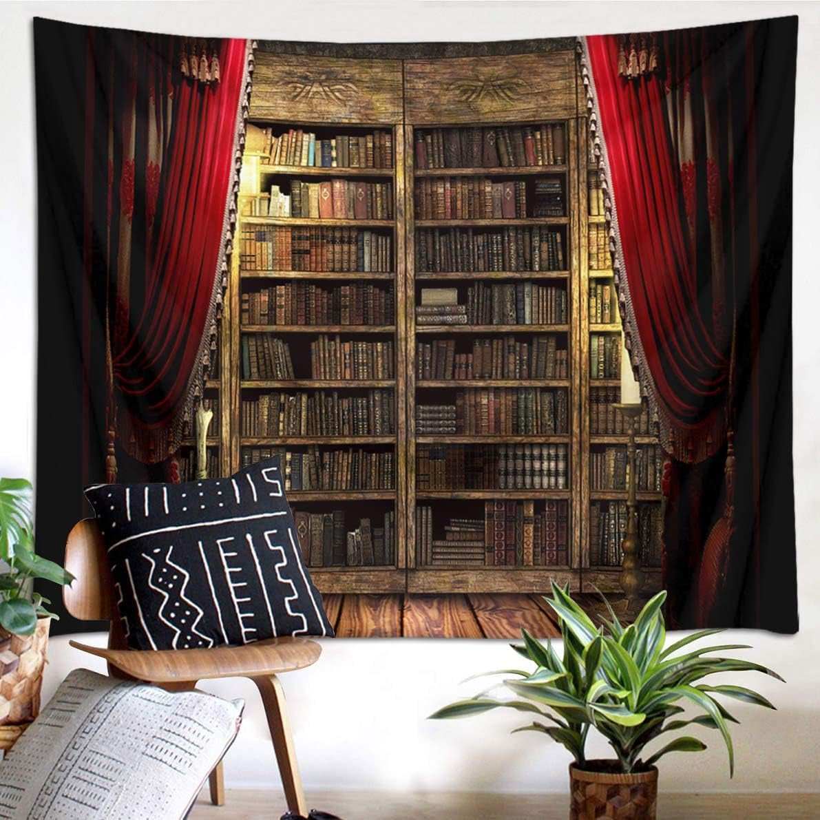 Japans wandtapijt canvas rode kersenbloesem zonnemuur Home - Accessoires en Decoratie Naty Shop Multi 08 150L X 130B Cm