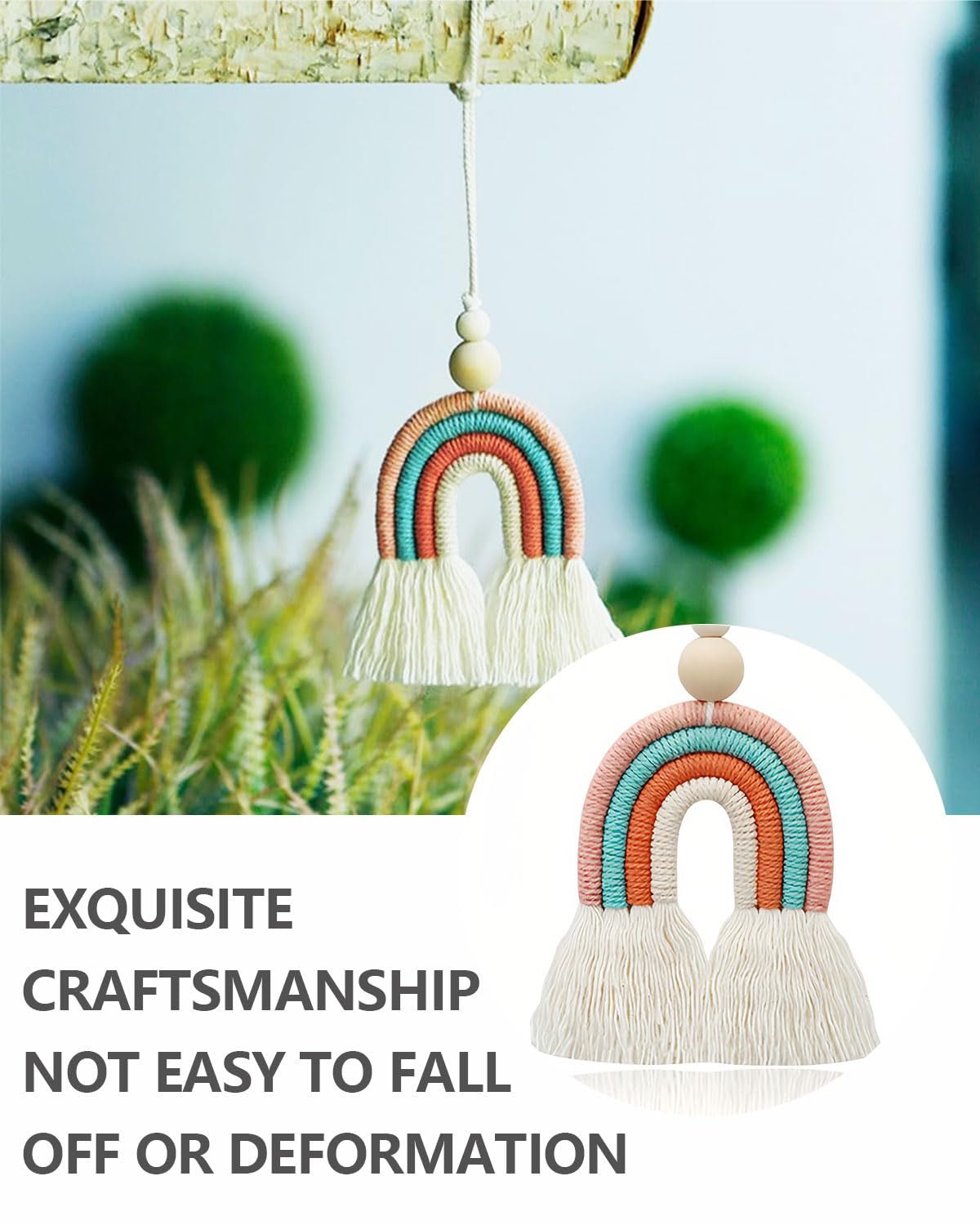 Wandkleed kgduyc handgeweven stuk regenboog14 kinderkamer regenboog Wonen - Accessoires en Decoratie Naty Shop