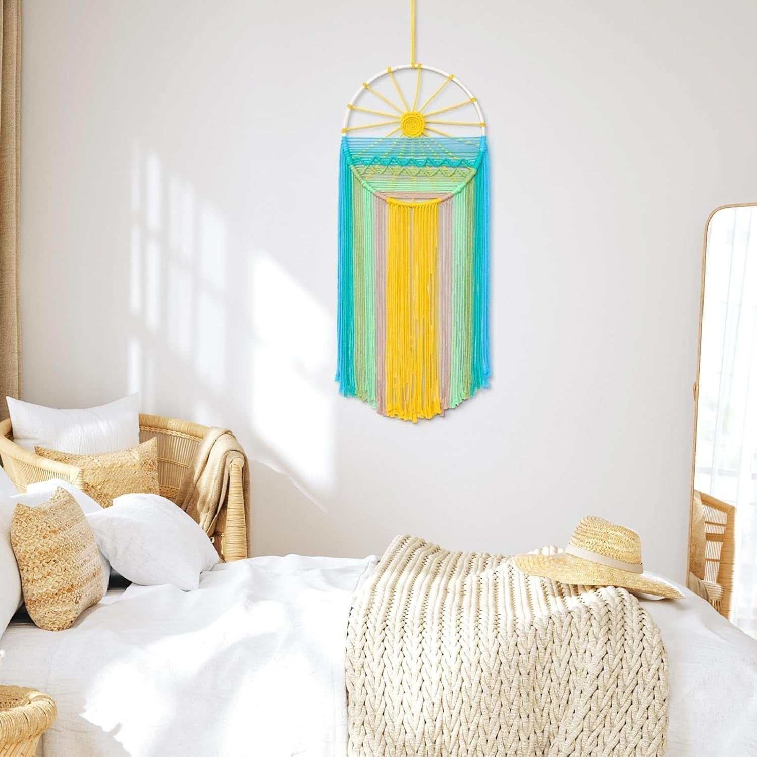 Wandtapijt lomohoo dromenvanger wandtapijt zonpatroon regenboog kamer Huis - Accessoires en Decoratie Naty Shop