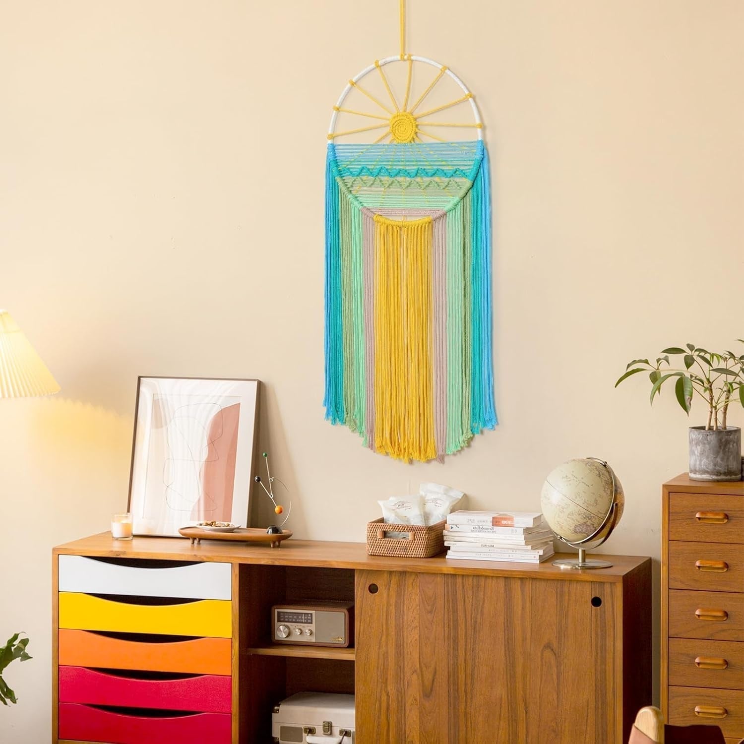 Wandtapijt lomohoo dromenvanger wandtapijt zonpatroon regenboog kamer Huis - Accessoires en Decoratie Naty Shop