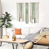 Wandtapijt lomohoo groot deco groen esthetisch geweven Woning - Accessoires en Decoratie Naty Shop